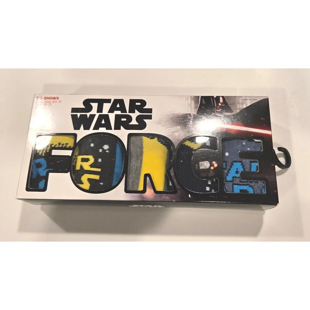 Star‎ Wars 5-Pair No-Show Ankle Sock Set, 10-13